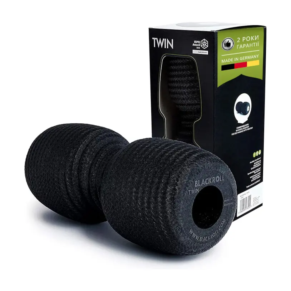 Массажный ролл BlackRoll Twin Black (Розные цвета)