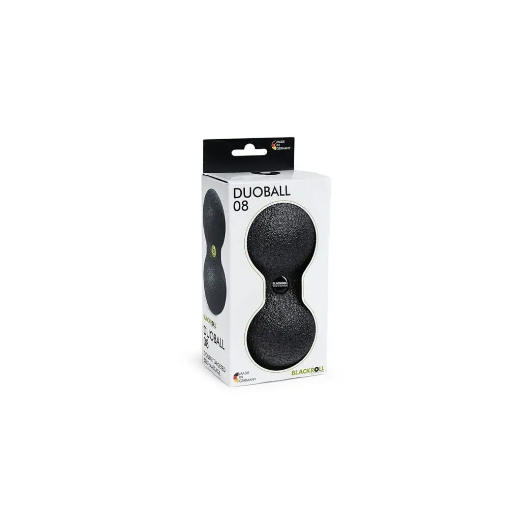 Подвійний масажний м'яч BlackRoll Duoball 08 Black (Чорний)