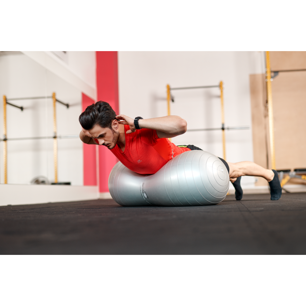 Фитбол арахис, гимнастический мяч для фитнеса и реабилитации Qmed ABS Gym Ball Peanut