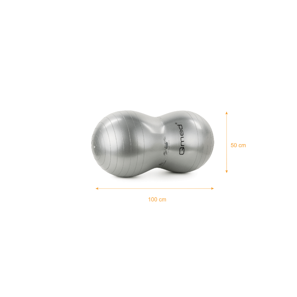 Фитбол арахис, гимнастический мяч для фитнеса и реабилитации Qmed ABS Gym Ball Peanut