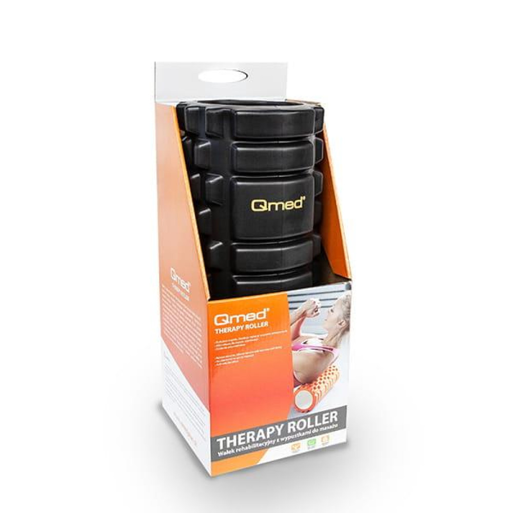 Ролик масажний чорний Qmed Therapy Roller