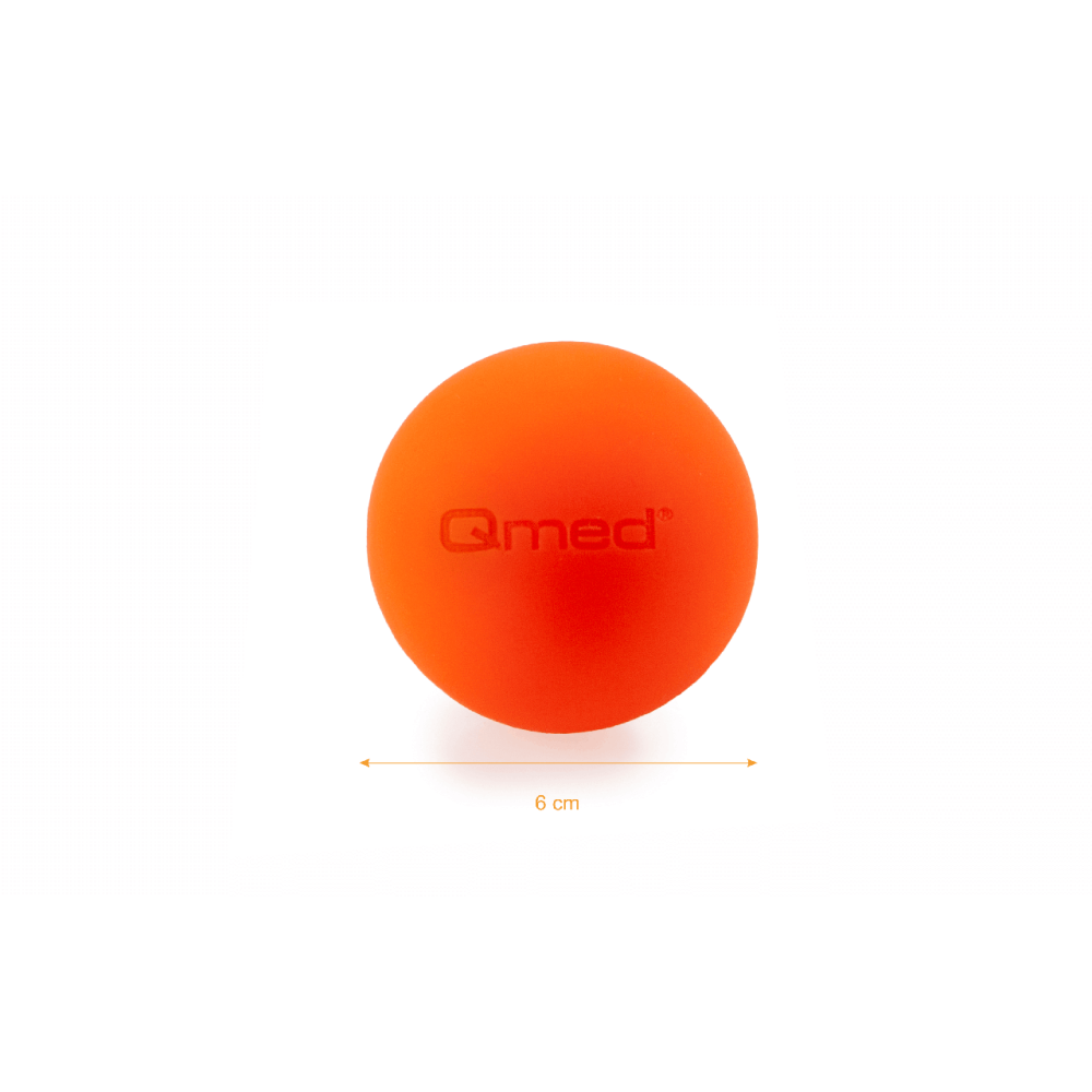 Масажний м'яч помаранчевий 6 см Qmed Lacrosse Ball