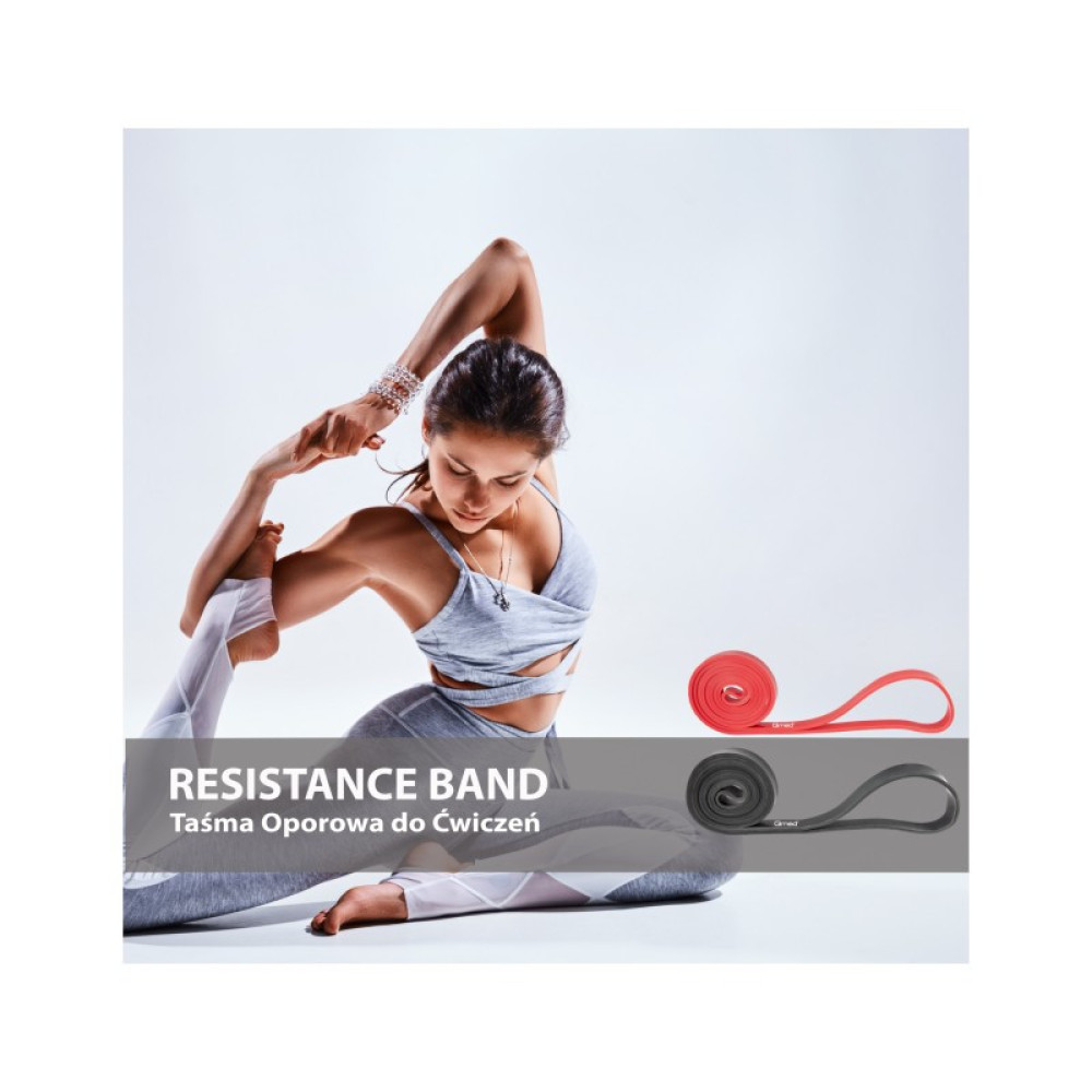 Стрічка-еспандер 208 см, червона (попроти 7-16 кг) Qmed Resistance Band