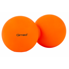 Массажный мини-валик оранжевый Qmed Lacrosse Duo Ball