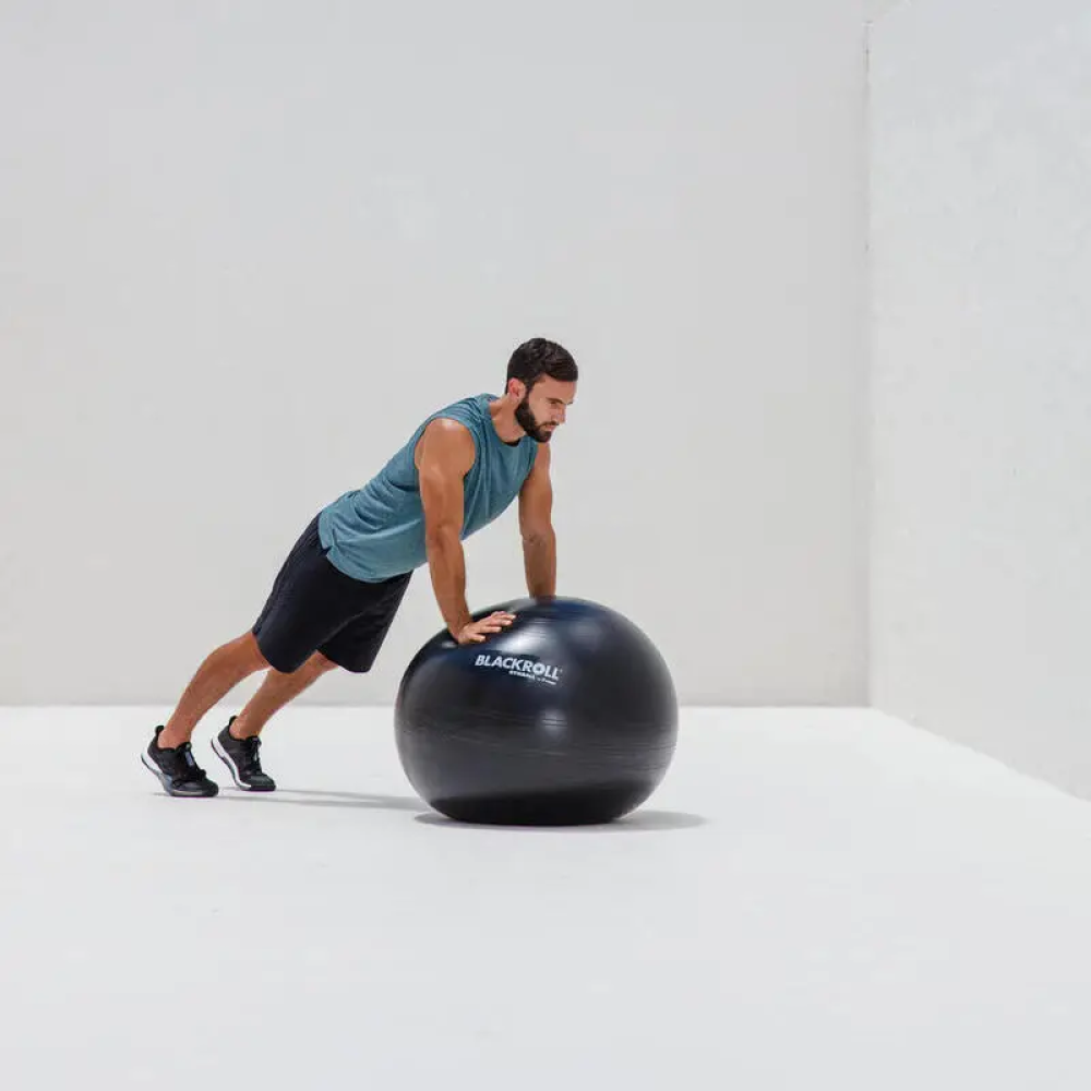 М'яч для фітнесу BlackRoll GymBall 65 см (Чорний)