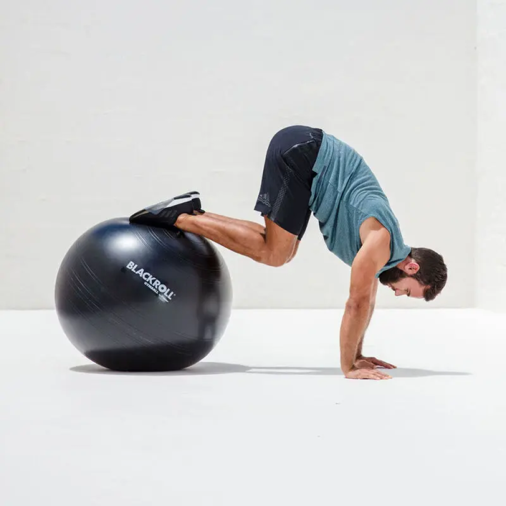 М'яч для фітнесу BlackRoll GymBall 65 см (Чорний)