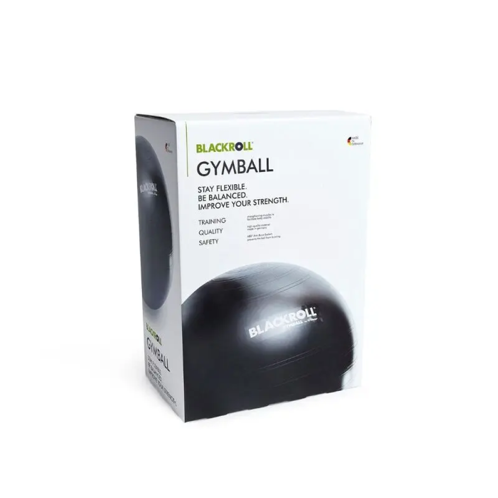 М'яч для фітнесу BlackRoll GymBall 65 см (Чорний)
