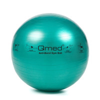 Фітбол, гімнастичний м'яч для фітнесу, зелений 65 см Qmed ABS Gym Ball