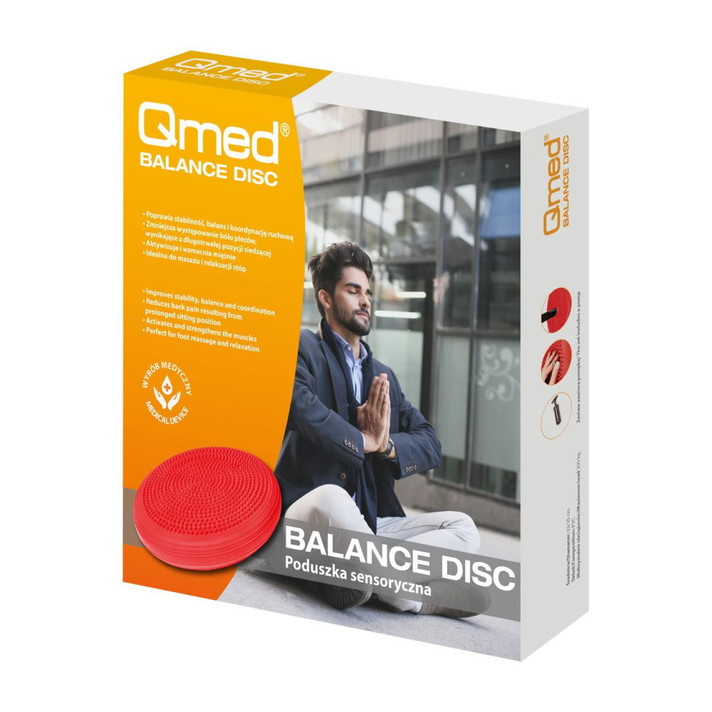 Балансувальний диск, червоний Qmed Balance Disc Red
