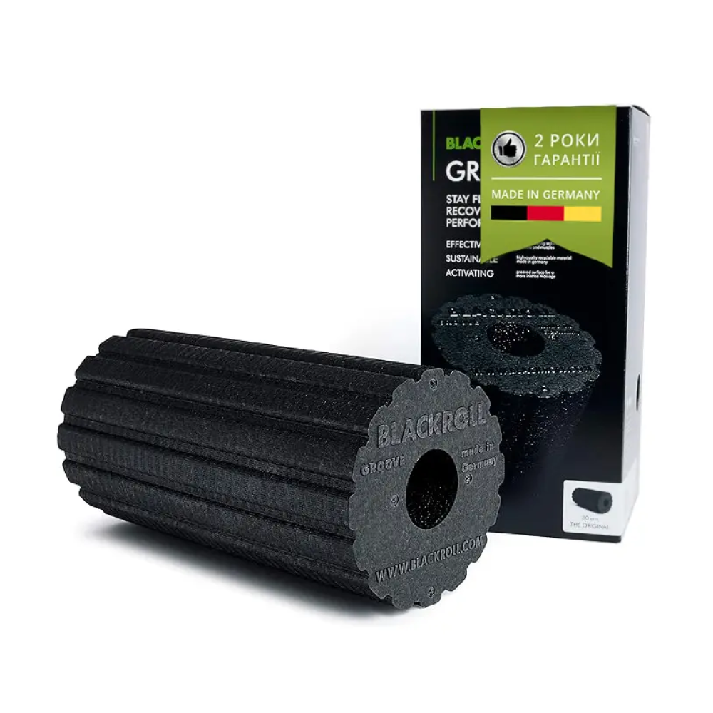 Масажний рол BlackRoll Groove Standard Black (Чорний)