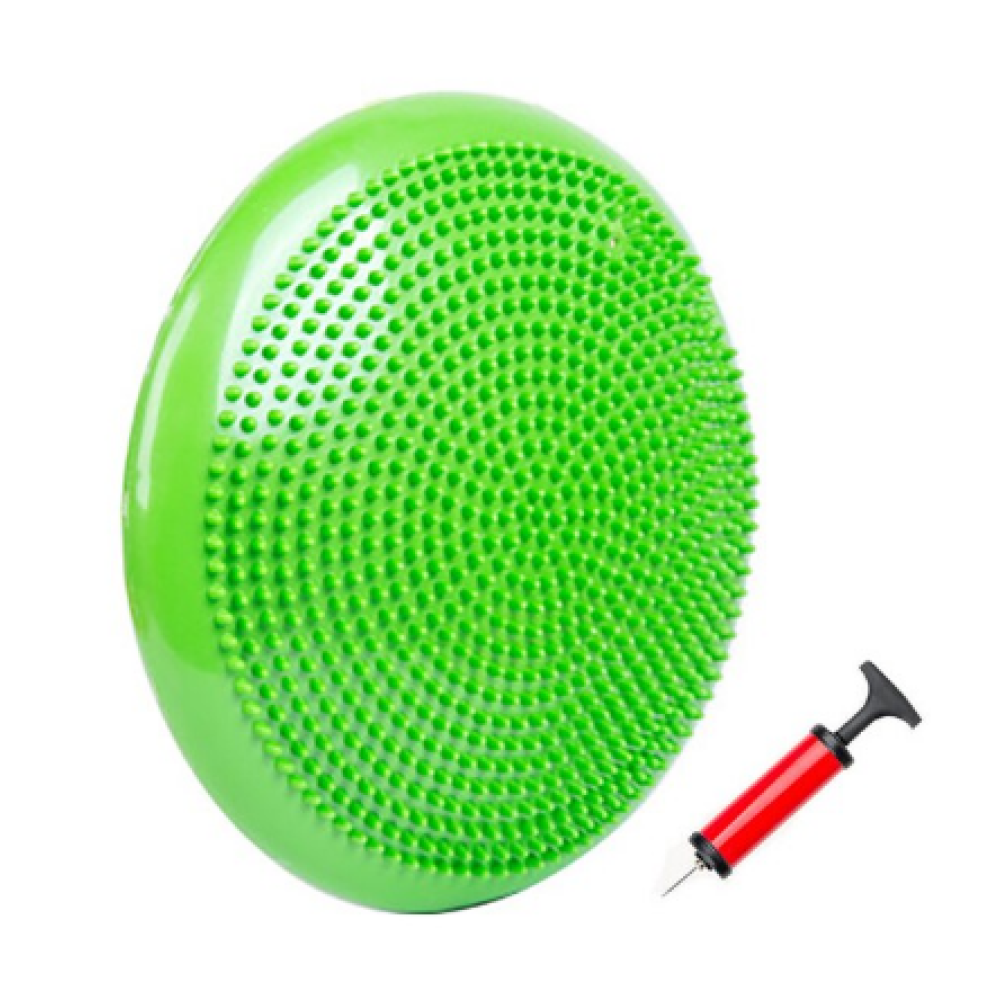 Балансувальна подушка масажна D 33 см надувна з насосом Beauty Gadgets
