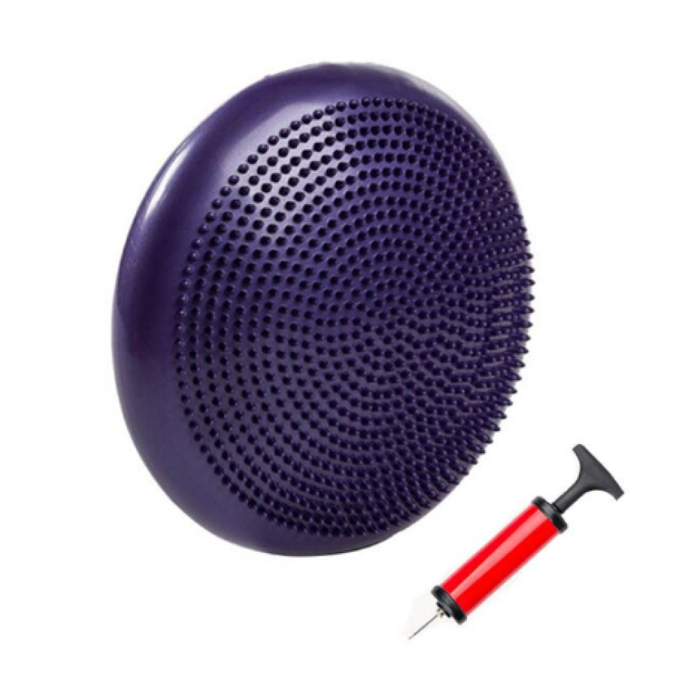 Балансувальна подушка масажна D 33 см надувна з насосом Beauty Gadgets