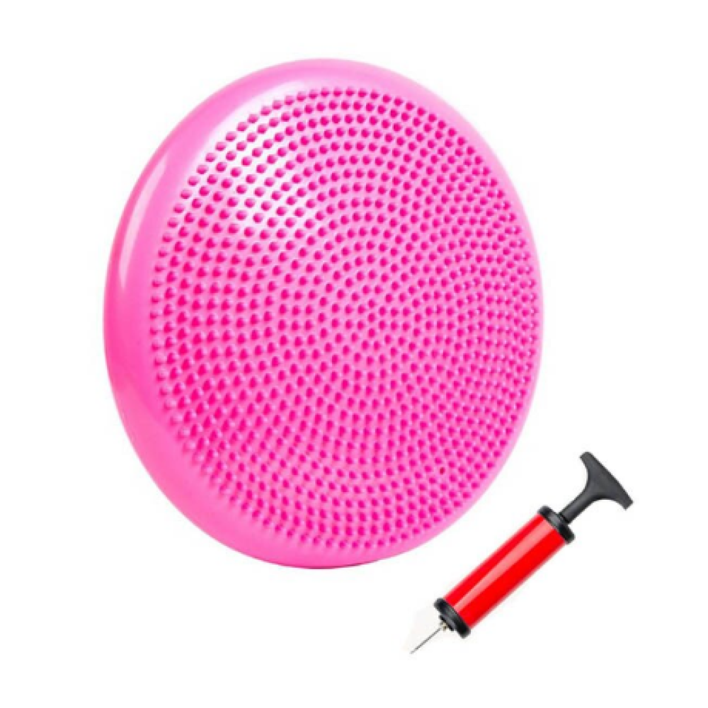 Балансувальна подушка масажна D 33 см надувна з насосом Beauty Gadgets