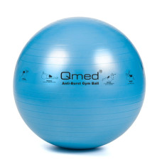 Фітбол, гімнастичний м'яч для фітнесу, синій 75 см Qmed ABS Gym Ball