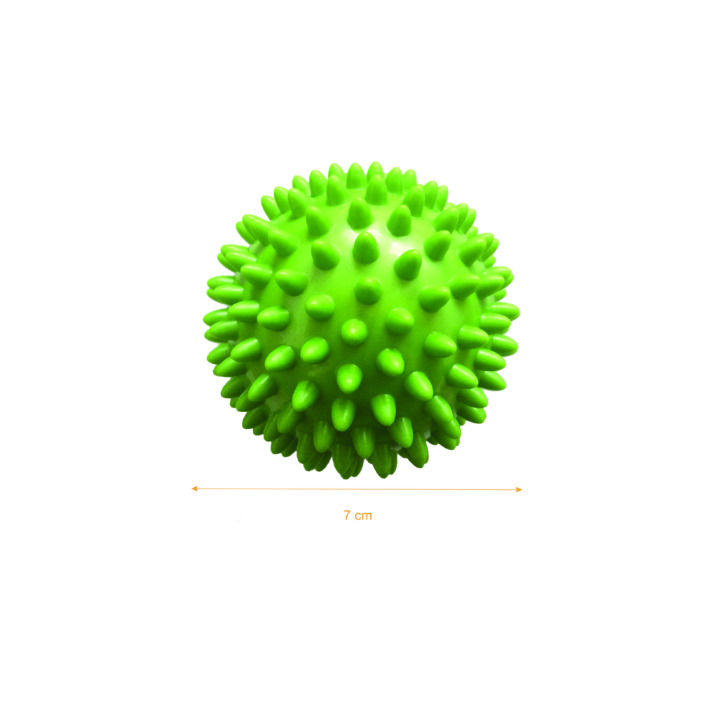 Масажний м'яч із шипами 7 см, зелений Qmed Massage Balls
