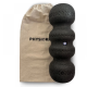 Массажный ролик Physiokit Groove Foam Roller 15x45 см (Черный)