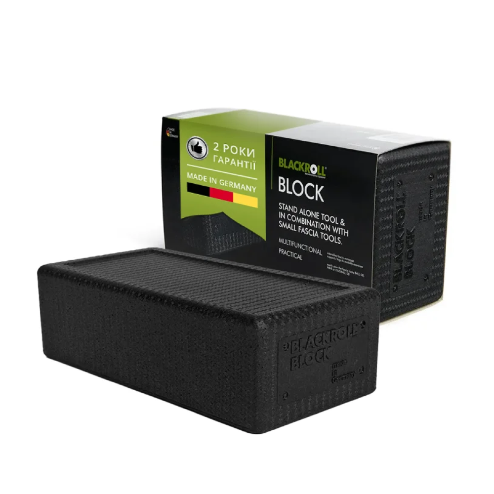 Степ платформа для йоги BlackRoll Block Black (Чорний)