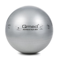 Фітбол, гімнастичний м'яч для фітнесу, сірий 85 см Qmed ABS Gym Ball