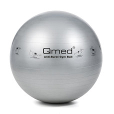 Фітбол, гімнастичний м'яч для фітнесу, сірий 85 см Qmed ABS Gym Ball