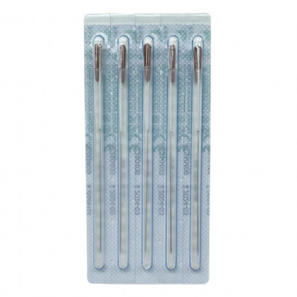 Срібні голки для акупунктури 0,30 х 40 (100 шт.) SAN-SILVER-30-40-100
