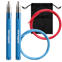 Скакалка Bear KompleX Jump Rope Aluminium (Чорна/Блакитна)