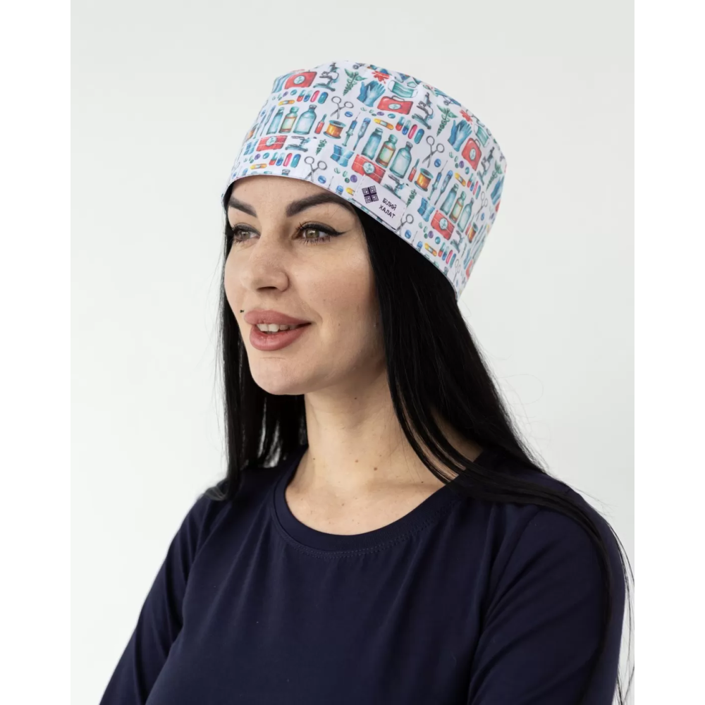 Медицинская шапочка с принтом Medical