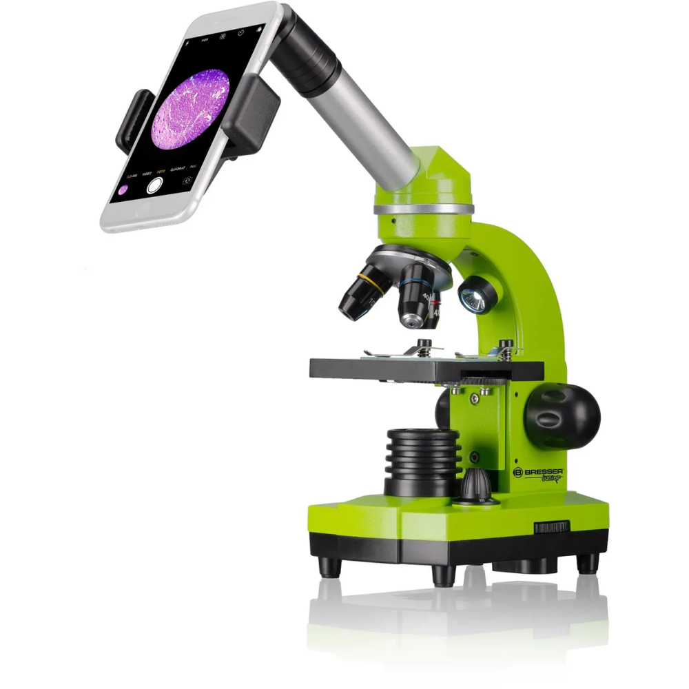Мікроскоп Bresser Junior Biolux SEL 40x-1600x Green з адаптером для смартфона (8855600B4K000)