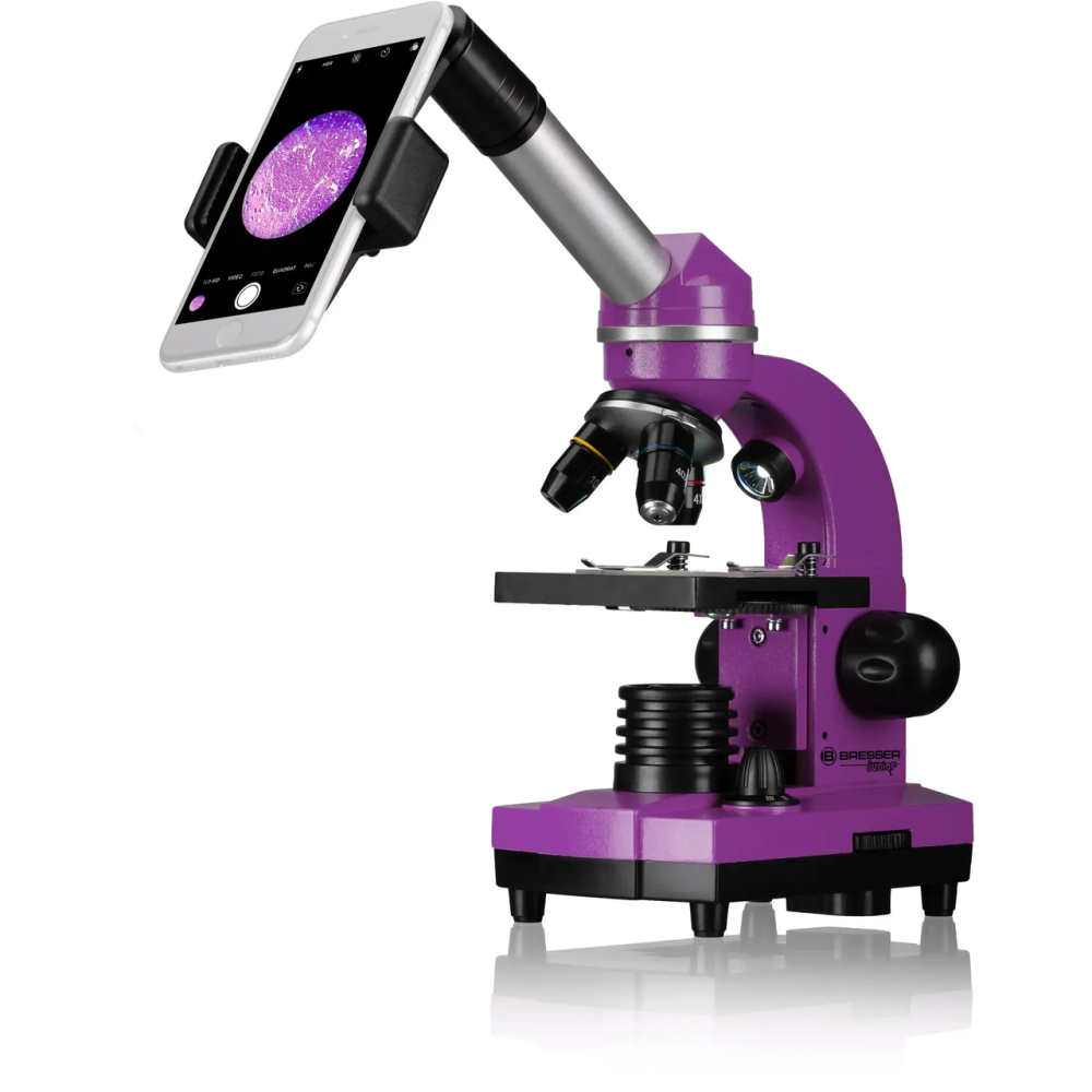 Мікроскоп Bresser Junior Biolux SEL 40x-1600x Purple з адаптером для смартфона (8855600TJ5000)
