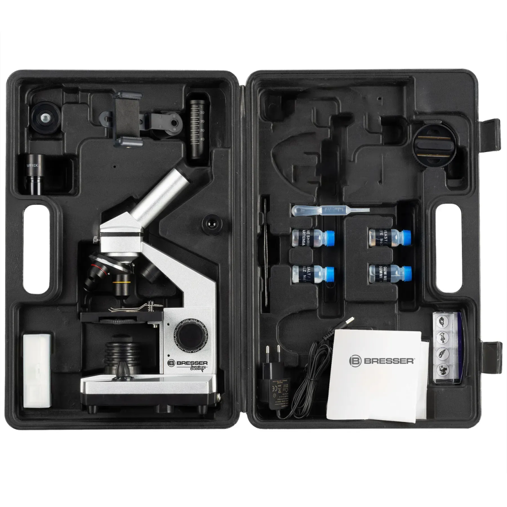 Микроскоп Bresser Junior Biolux CA 40x -1024x с адаптером для смартфона + кейс (8855002)