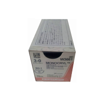 Хірургічна нитка Ethicon Монокріл (Monocryl) 3/0, довжина 70 см, кол. голка 22 мм, W3661