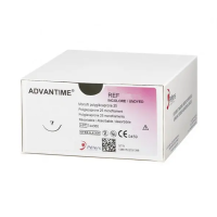 Хірургічна нитка Advantime 3/0 (Монокрил), колюча голка 22 мм, 1/2 круга, довжина 70 см,15S20L (W3661)