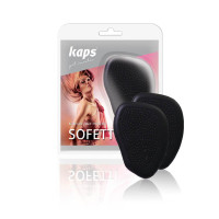 Гелеві напівустілки для взуття (чорні) Kaps Sofetti Half Insoles Black