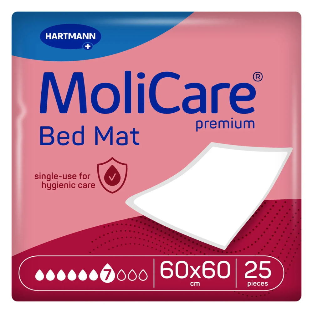 Пелюшка поглинальна гігієнічна MoliCare Premium Bed Mat 7 крапель 60x60 см (25 шт)