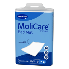 Пелюшка поглинальна гігієнічна зі СУПЕРАБСОРБЕНТОМ MoliCare Premium Bed Mat 9 крапель 60x60 см (30 шт)