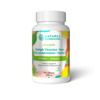 Витазаврики (мультивитамины жевательные для детей) Herbasaurs Multiple Vitamins plus Iron Chewable NSP 120 таблеток
