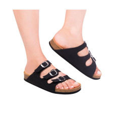 Анатомические ортопедические шлепанцы (Черные) Foot Care FA-302