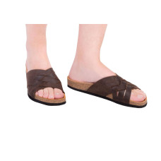 Анатомические шлепанцы (синие, коричневые) Foot Care FA-309