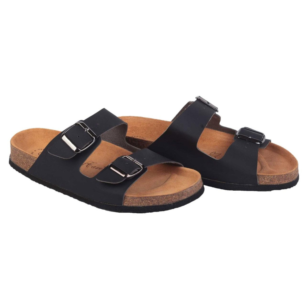 Анатомические ортопедические шлепанцы (Черные) Foot Care FA-301
