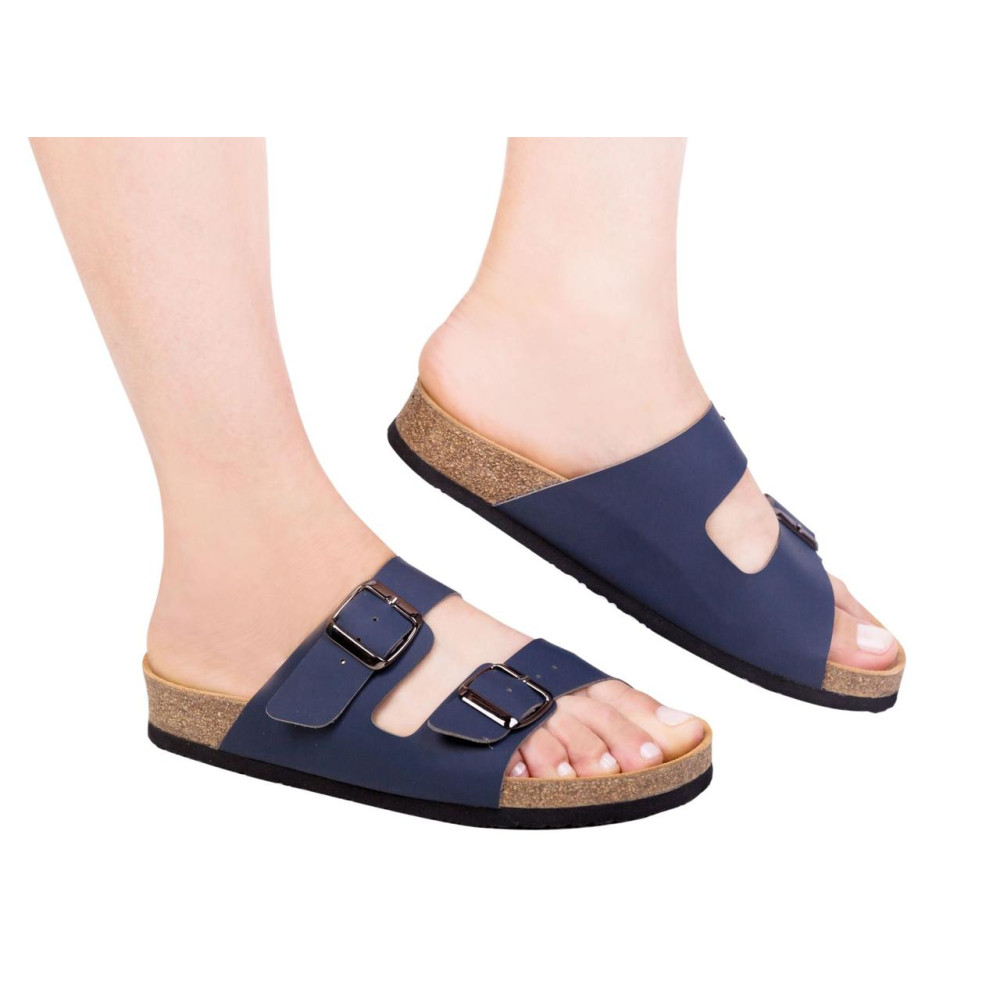 Анатомические ортопедические шлепанцы (Синие) Foot Care FA-301