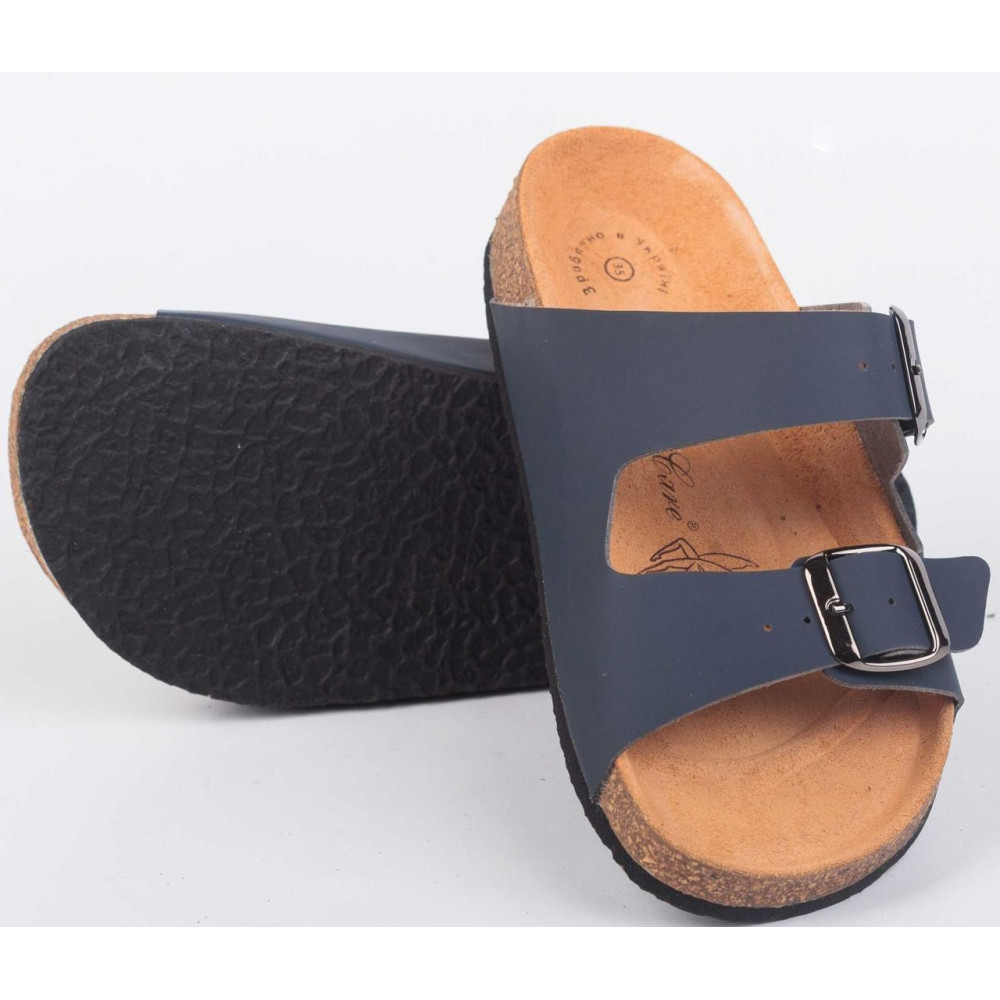 Анатомические ортопедические шлепанцы (Синие) Foot Care FA-301