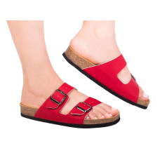 Анатомические ортопедические шлепанцы (Красные) Foot Care FA-301