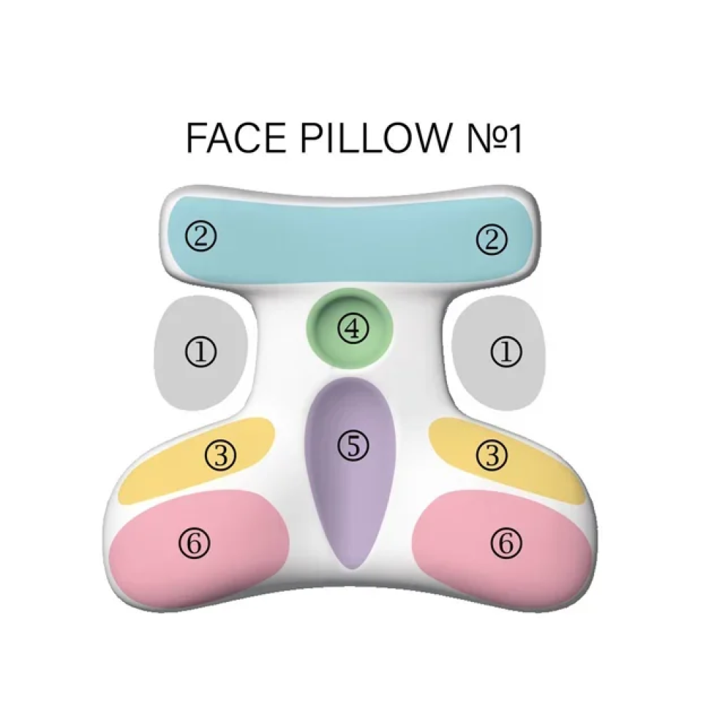 Ортопедическая подушка для сна на животе под голову (тенсел) Face Pillow №1 ТМ Beauty Balance