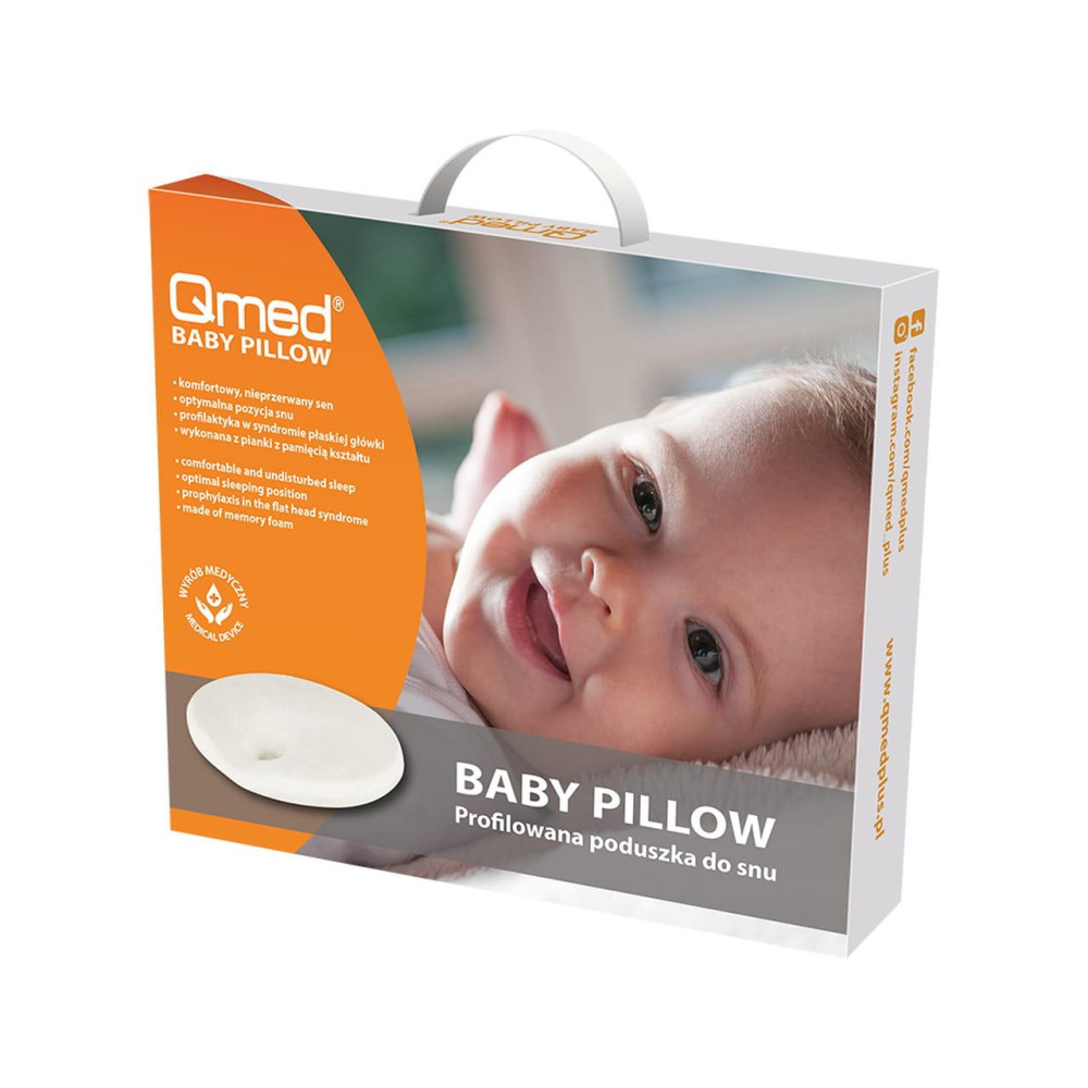 Подушка ортопедична для немовлят Qmed Baby Pillow