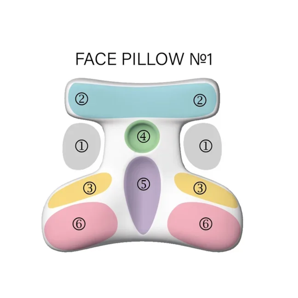 Ортопедическая подушка для сна на животе под голову (шелк) Face Pillow №1 ТМ Beauty Balance