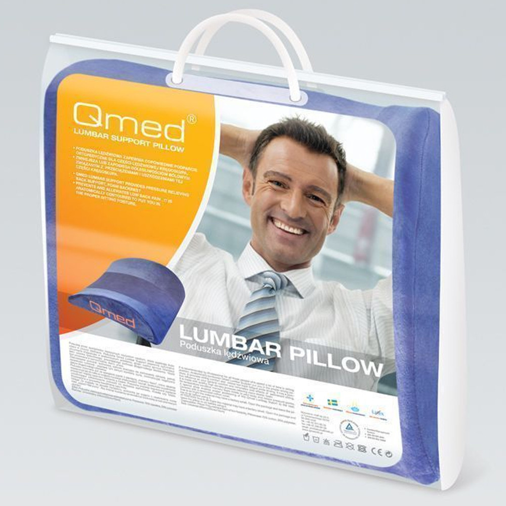 Подушка ортопедична під спину жорстка Qmed Lumbar Support Hard