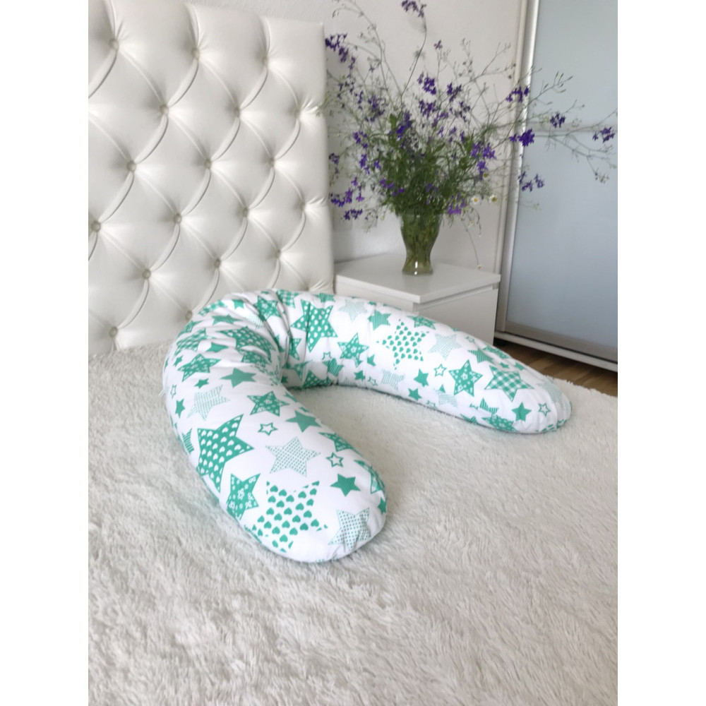 Подушка для беременных и кормления, наполнитель холлофайбер Relax Лежебока
