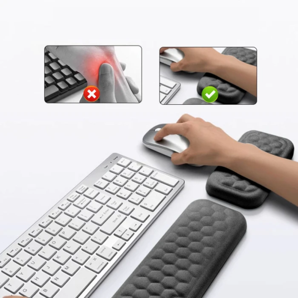 Геймерський/офісний килимок із зап’ястною опорою з memory foam Beauty Gadgets