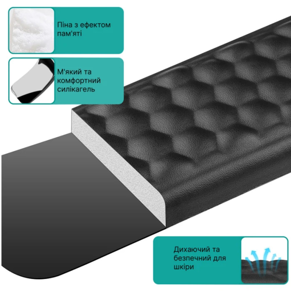 Геймерський/офісний килимок із зап’ястною опорою з memory foam Beauty Gadgets