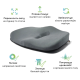 Подушка ортопедическая для сидения от геморроя, простатита, подагры Max Comfort ТМ Correct Shape
