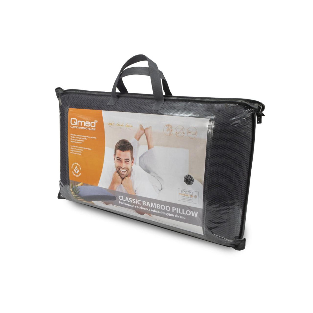 Ортопедическая перфорированная бамбуковая подушка Qmed Classic Bamboo Pillow